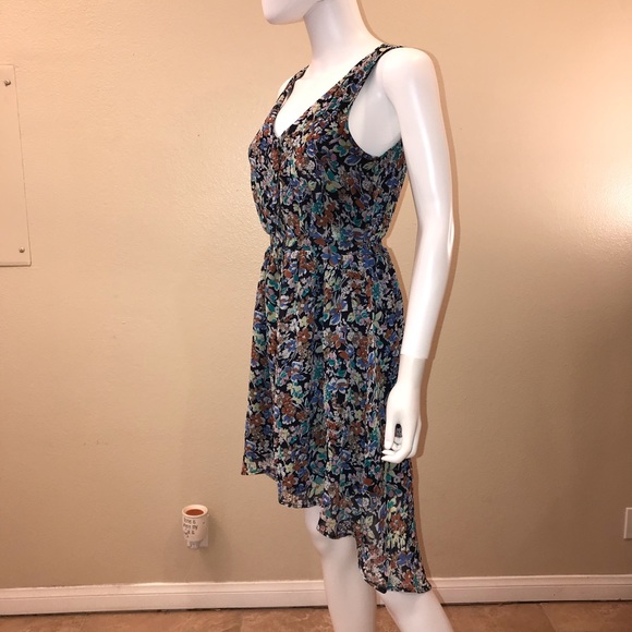 Cotton On Sleeveless Floral Dress High Low Hemline - Picture 11 of 15